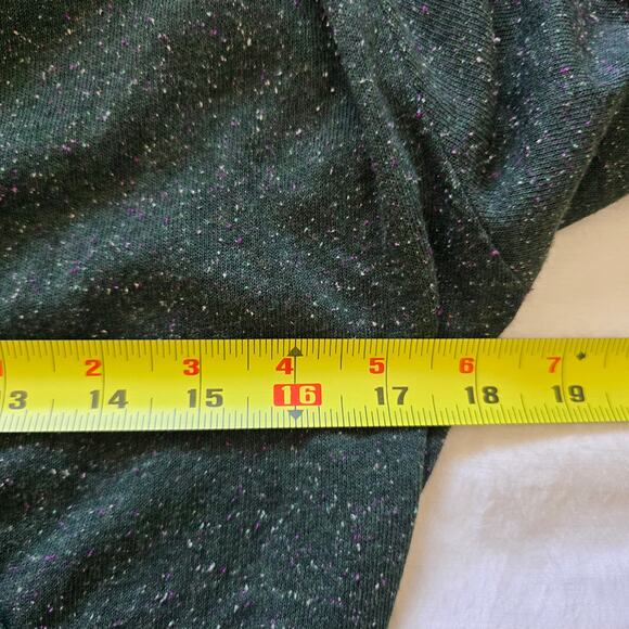 Eve Gravel Long Sleeve Faux Wrap Midi Dress Green Size S Silk Blend Minimalist - Picture 8 of 10